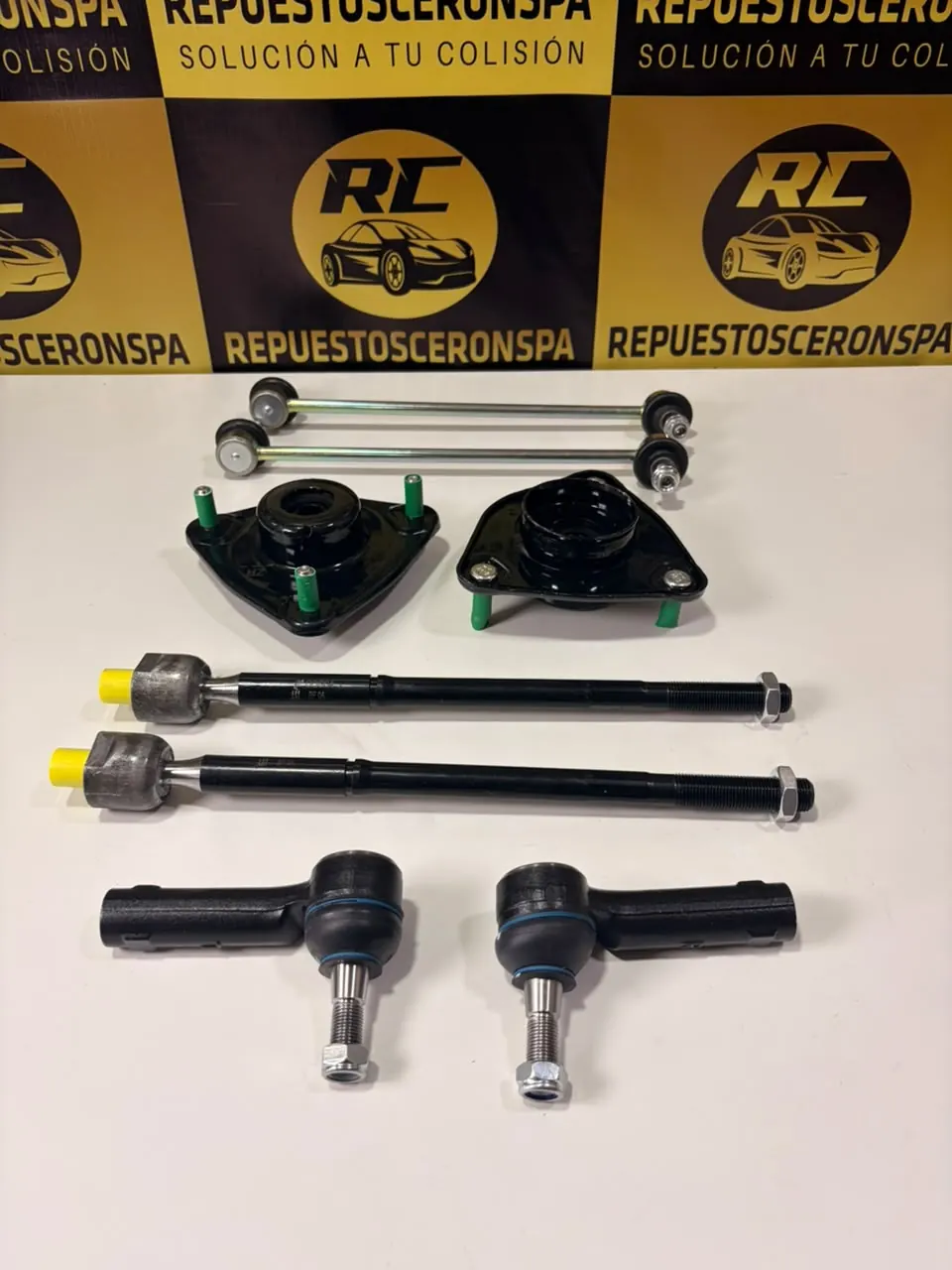 Kit tren delantero: bieletas, bases de amortiguador, axiales y terminales, foto 3 de 5